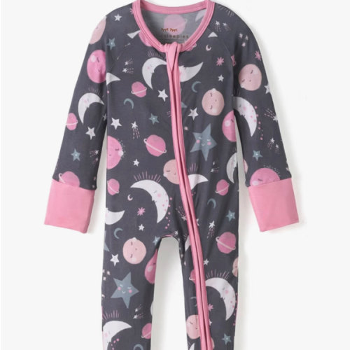 Little Sleepies Pajamas for Baby Boys & Girls, Viscose from Bamboo Baby Pajamas, Sleepers, 2-Way Zipper PJs