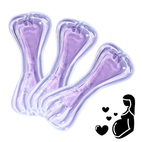 Perineal Cooling Pad, Postpartum Cold Packs Gel Bead Ice Pack Cold Therapy for Women After Pregnancy and Delivery (Purple)