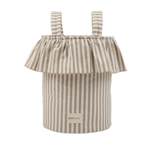 Basket Beige Stripes · Minicoton