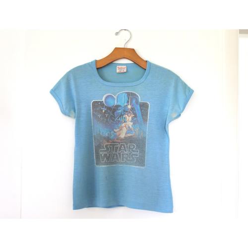 1970s Vintage Kids Star Wars T-Shirt - Luke Skywalker - Childs Size 14