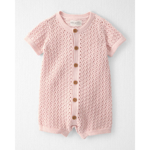 Baby Girl Organic Cotton Sweater Knit Romper - Little Planet | Carter's