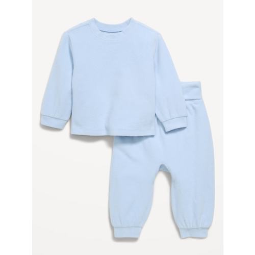 Cozy-Knit Long-Sleeve Top and Leggings Set for Baby