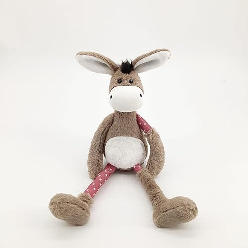 15 Inch Donkey Stuffed Animal for Boys & Girls - Plush Toy for Newborns for Birthday, Baby Shower, Christmas - Machine Washable
