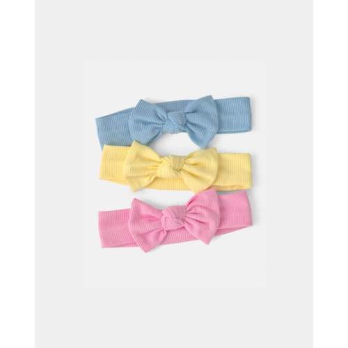 Baby Girl 3-Pack Solid Headbands | Carter's
