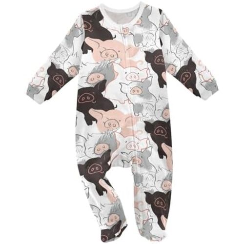 vvfelixl Halloween Pumpkins Orange Lantern Baby Sleepers For Girl Boys Newborn Baby Play One-Piece Footies For 0-24 Months