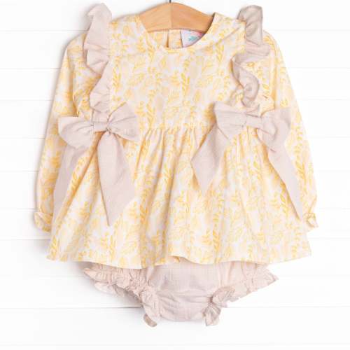 Amber Autumn Diaper Set, Yellow