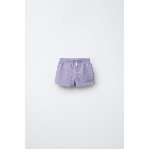 1-6 YEARS / STRIPED SWIM SHORTS - Red | ZARA United States