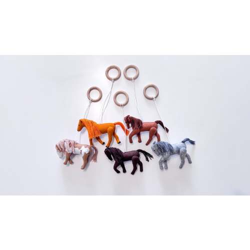 Horse baby gym hanging toys, baby activity center toy, baby play gym toys, sensory toys, horse nursery accessory, baby shower gift