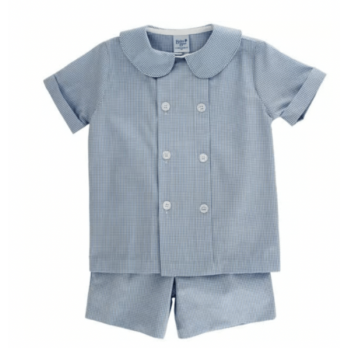 Microcheck Short Set – The Little Cottage