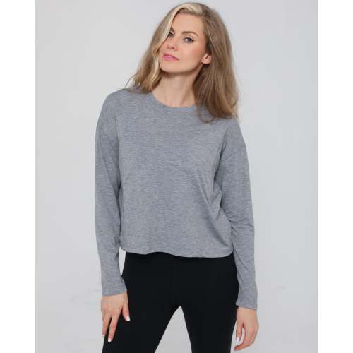 Abigail Long Sleeve Nursing Pullover (Heather Gray) – Sweat & Milk