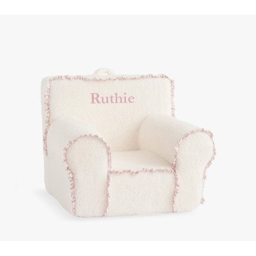 Anywhere Chair®, Ivory Sherpa Ditsy Ruffle