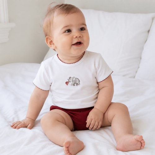 Roll Baby Roll Hand-Embroidered Diaper Cover Set