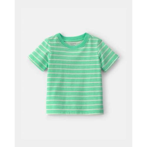 Baby Striped Tee - Green | Carter's