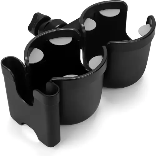 Accmor Stroller Cup Holder with Phone Holder, Bike Cup Holder, Universal Cup Holder for Uppababy Nuna Doona Strollers, 2-in-1 Cup Phone Holder for Stroller, Bike, Wheelchair, Walker, Scooter