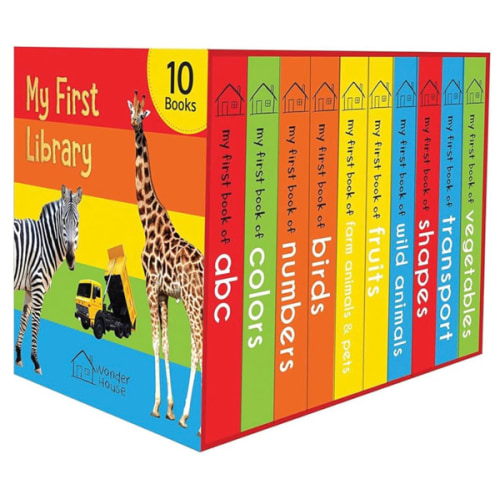 My First Library: Boxset of 10 Board Books for Kids
