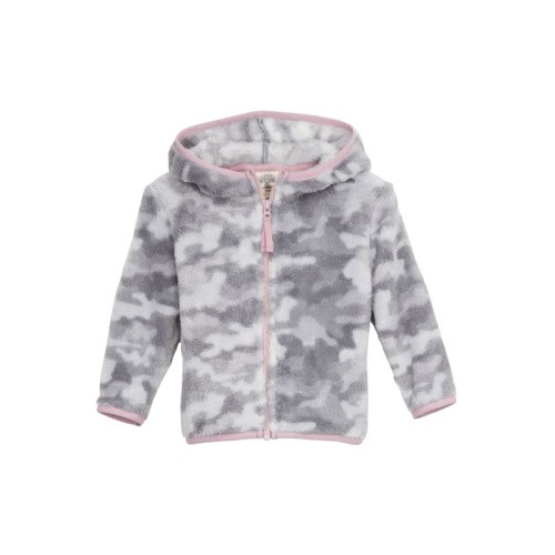 Outdoor Kids Cozy Fleece Full-Zip Long-Sleeve Hoodie for Babies