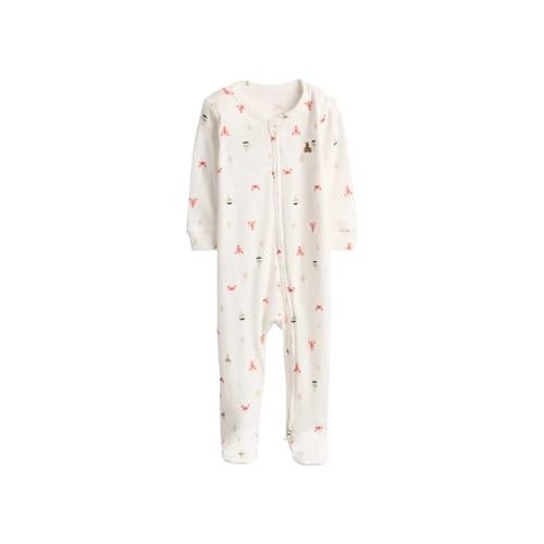 GAP Unisex Baby Two Way Zip Footed One-piece Outfit