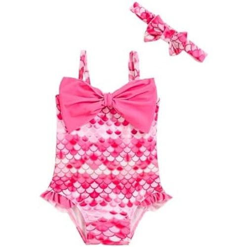 Mioglrie Toddler Baby Girl Swimsuit Infant Bathing Suits Summer Beach Swim Suit Newborn One Piece Swimwear for Girls