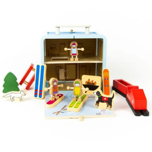 Ski Chalet Suitcase Play House