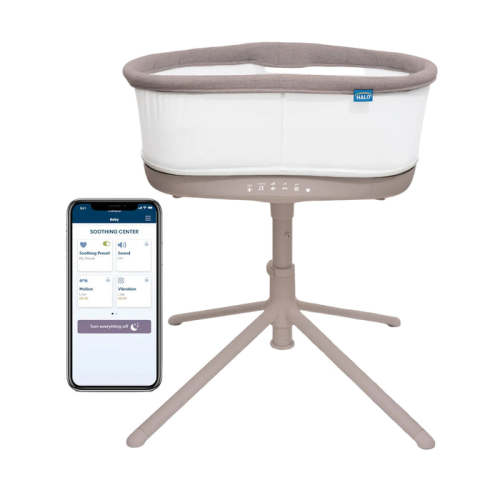Halo BassiNest Connected Swivel Sleeper 3.0, Warm Grey
