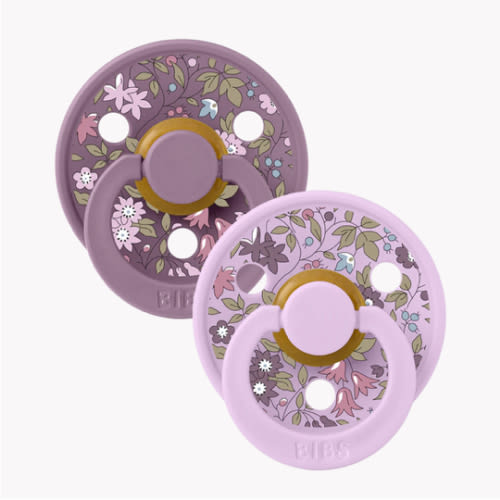 BIBS x LIBERTY Colour 2 Pack Chamomile Lawn - Violet Sky Mix