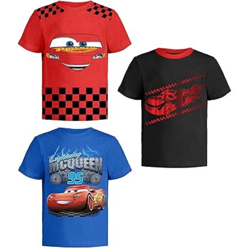 Disney Cars Lightning McQueen Pixar Graphic T-Shirt (Sets) Tow Mater Doc Cruz Finn Outfit Tee Toddlers Birthday Kids Clothes