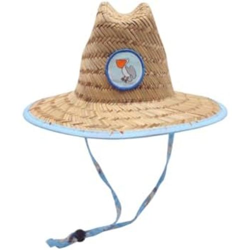 Baby Sun Hat (6–24 Months) – SPF 50+ Straw Hat with Removable Chin Strap, Adjustable Fit, Water-Resistant & Lightweight