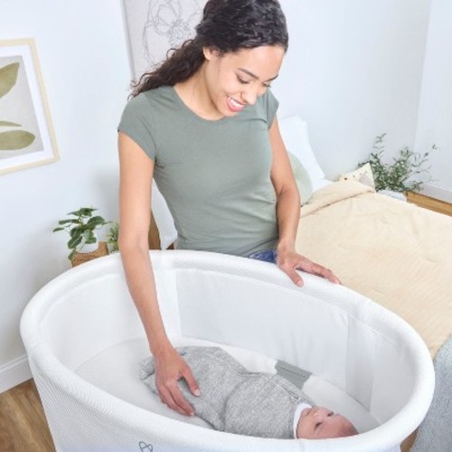 SwaddleMe by Ingenuity Baby Swaddle & Secure Sleep System Swaddle Long Sleeve Leotard - Gray 0-2m