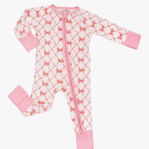 LollyBanks Baby Pajamas, 2-Way Zipper Romper, 95% Viscose Made from Bamboo and 5% Spandex, Baby Sleepers