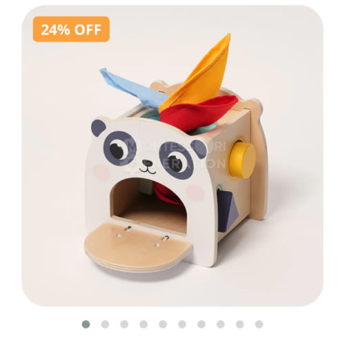 Montessori Baby Tissue Box - Wooden, Safe, Adorable!