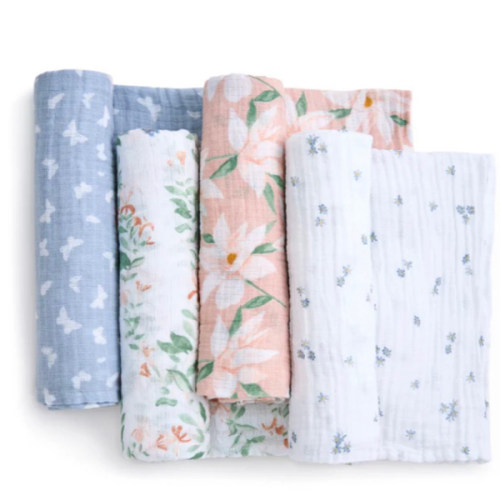 Aden + Anais - Essentials Cotton Muslin Swaddles - 4 pack – Little Canadian