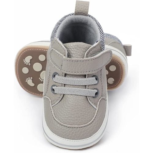 Clowora Baby Boys Girls Shoes Non-Slip Rubber Sole Sneakers Infant First Walking Toddler Crib Shoes Newborn Loafers Flats.