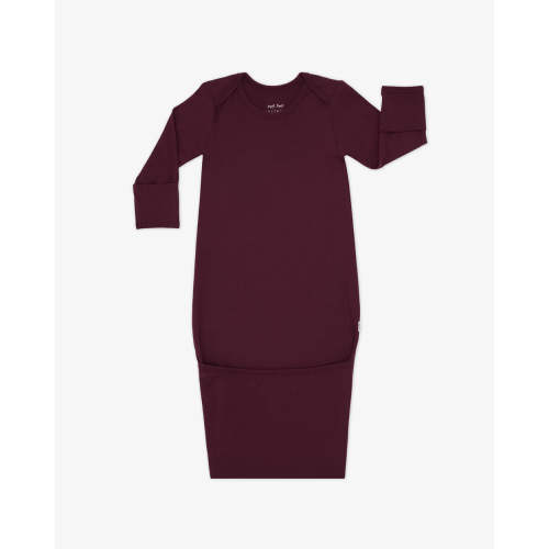 Classic Burgundy Infant Gown | Little Sleepies