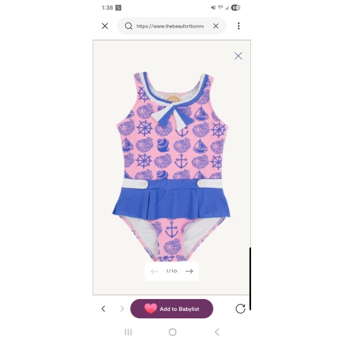 Bridgehampton Bathing Suit - Wilmington Waters with Rockefeller Royal