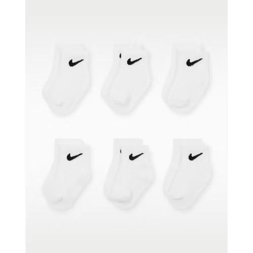 Nike Swoosh Baby Ankle Socks (6 Pairs). Nike.com