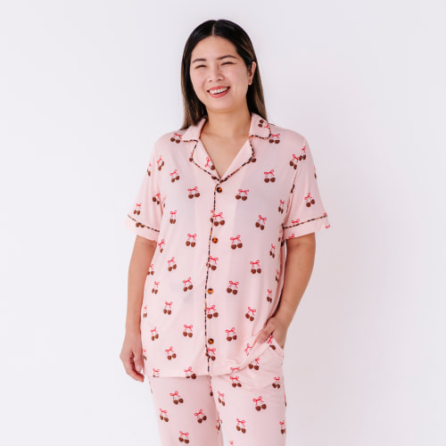 Mom & Me Matching Cherry Leopard Pajamas for Valentine’s Day | Kiki + Lulu