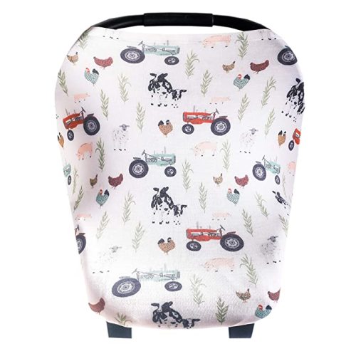 Jo Copper Pearl Multi-Use Cover: Car Seat, Nursing & Stroller Cover - Stretchy Fabric, All-Season, Stylish Designs, Easy Mom Access