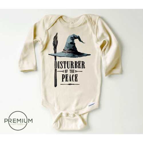 Disturber Of The Peace Long Sleeve Onesie® | 100% Premium Cotton | Available in SS Onesie® LS Onesie® and Toddler Shirt | #V2