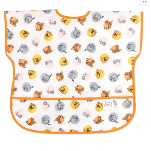 Winnie the Pooh Bear and Friends Short Sleeve Bib For 1-3 yrs | Bumkins