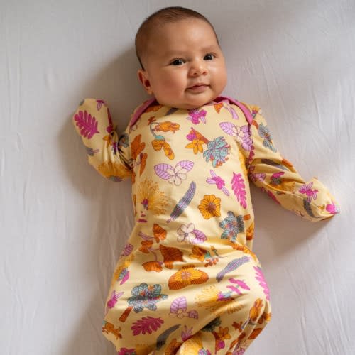 Roots & Blooms Bamboo Layette Gown