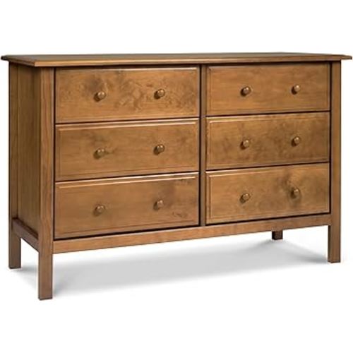 Davinci Jayden 6-Drawer Double Wide Dresser in Chestnut, Greenguard Gold Certified