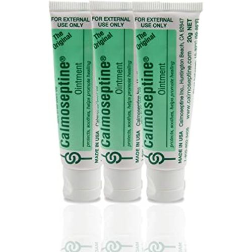 Calmoseptine Ointment. Soothing Menthol Relief for Skin Irritations. 20 gram Travel Size Tube, 3 Pack