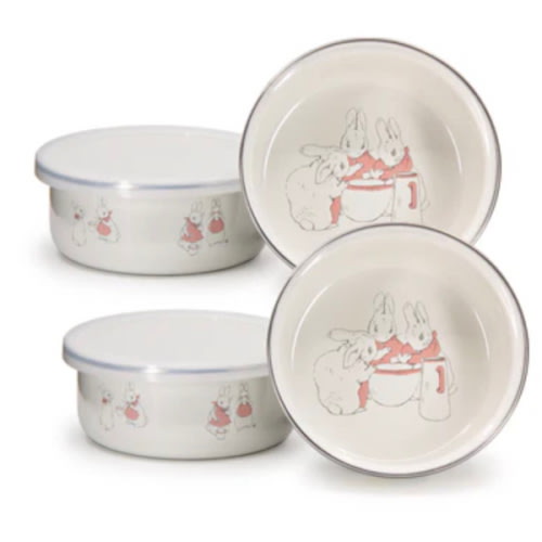 BPG60S4 - Girl Bunnies Child Bowls - Set of 4 - UPC 619199508077 – Golden Rabbit Enamelware
