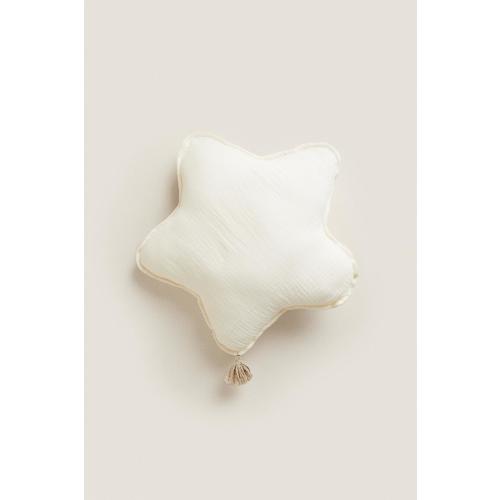 CHILDREN'S MUSLIN STAR THROW PILLOW