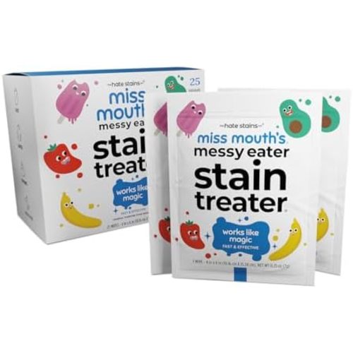 Miss Mouth's Messy Eater Stain Remover, On-The-Go Stain Wipes, 25 Count