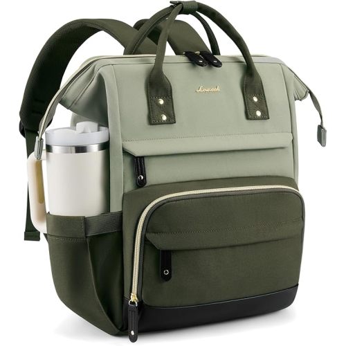 LOVEVOOK Laptop Backpack for Women, 15.6 Inch Work Business Backpacks Purse With Large Capacity