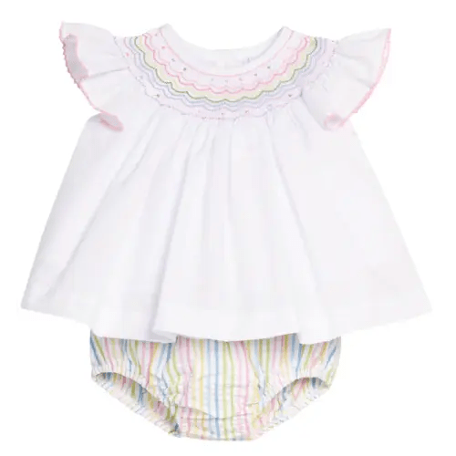 Smocked Bishop Diaper Set