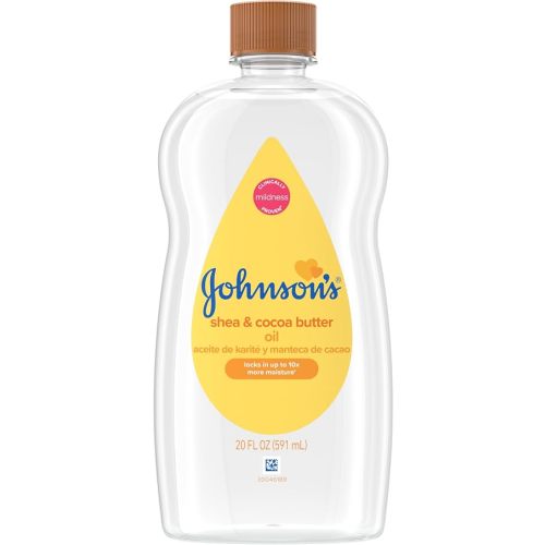 Johnson's Baby Oil with Shea & Cocoa Butter, 20 Fl. Oz