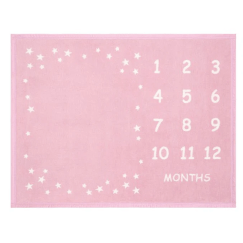 Milestone Mini Blush Blanket
