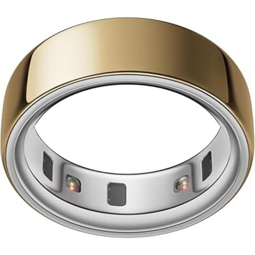 Oura Ring 4 - Gold - Size 8 - Sleep, Activity, Women’s Health, AI Advisor, Up to 8 Days of Battery Life, Size Before You Buy, Android & iOS Compatible